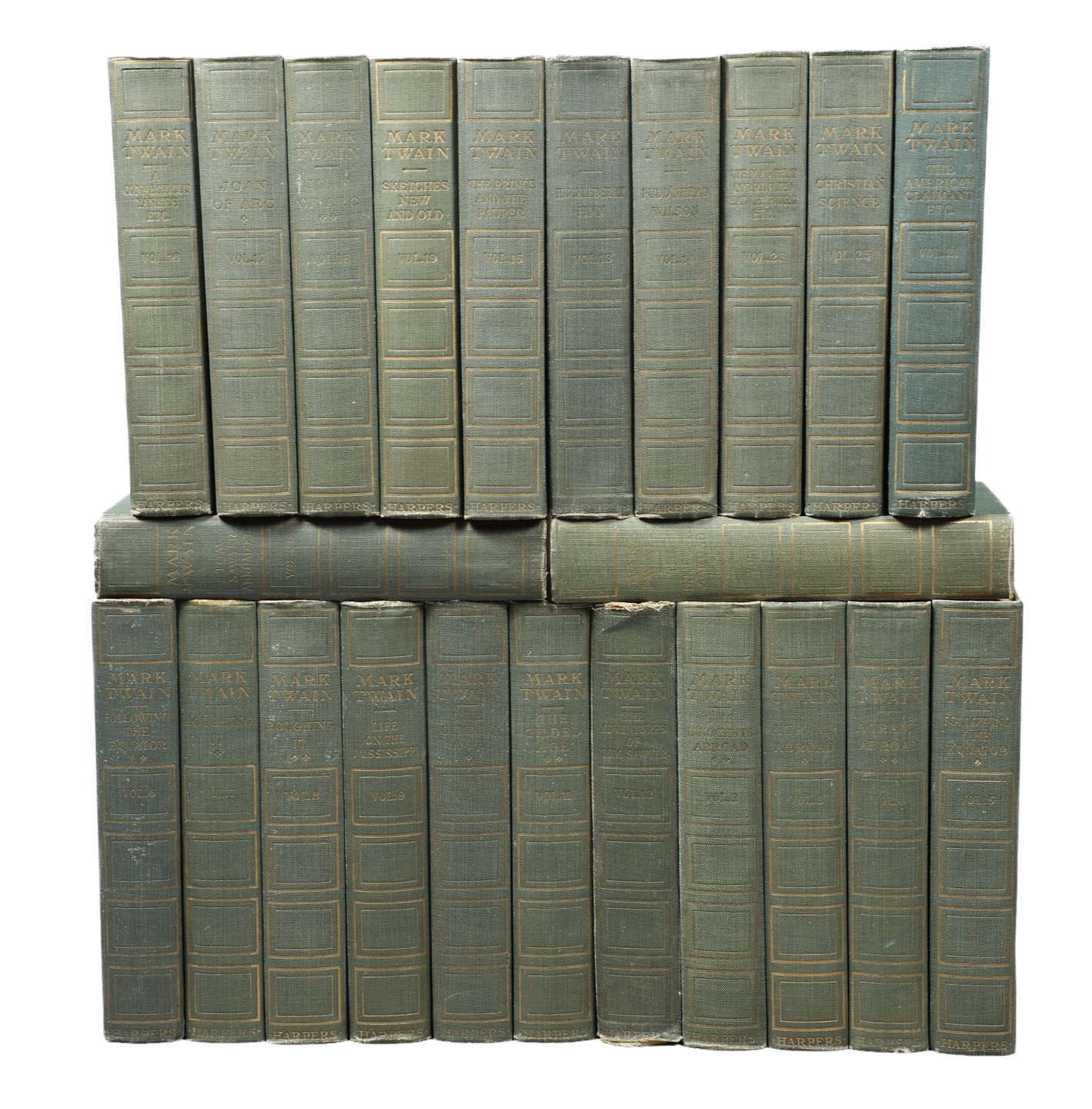 Twenty-three volumes of a 25-volume