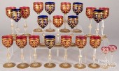 TWENTY-TWO PARCEL GILT PIECES