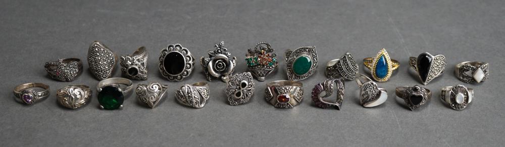 TWENTY-TWO STERLING SILVER