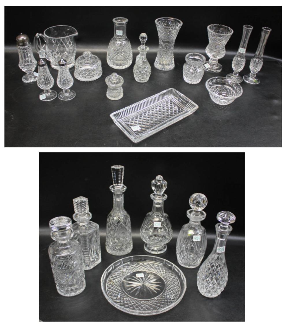 TWENTY-TWO WATERFORD TABLEWARE