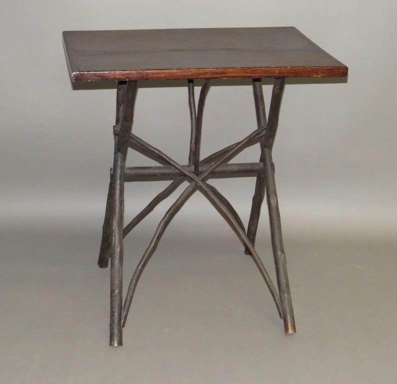 TWIG STANDca. 1890; oak top with