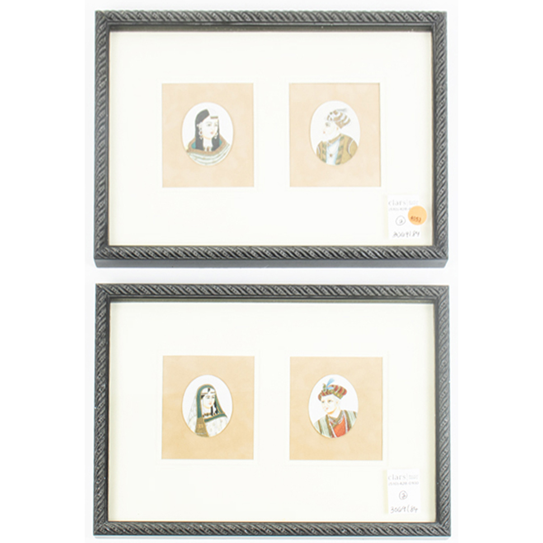 TWIN PAIRS OF INDIAN MINIATURE