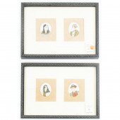 TWIN PAIRS OF INDIAN MINIATURE