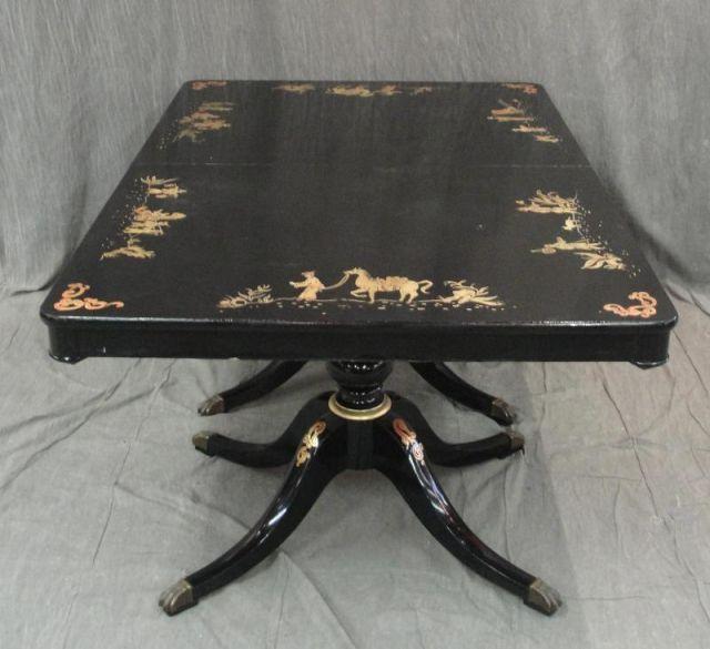 Twin Pedestal Dining Table with