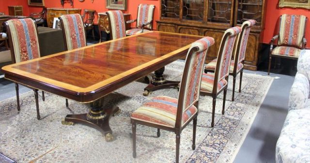 Twin Pedestal Mahogany and Gilt