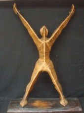 Twine Art Midcentury Figure pl