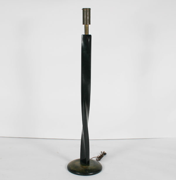 Twist form mid-century modern black