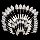 Twist Handle Sterling Spoons A