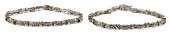 TWO 10KT. X-LINK TWO TONE DIAM