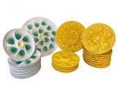 TWO 13 PC. SETS OF FRENCH OYST