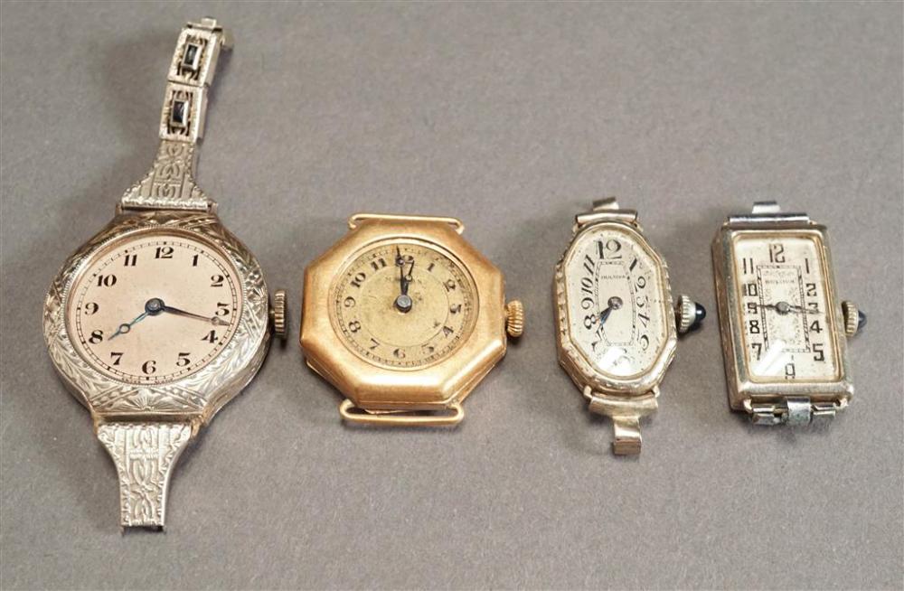 TWO 14-KARAT GOLD AND TWO