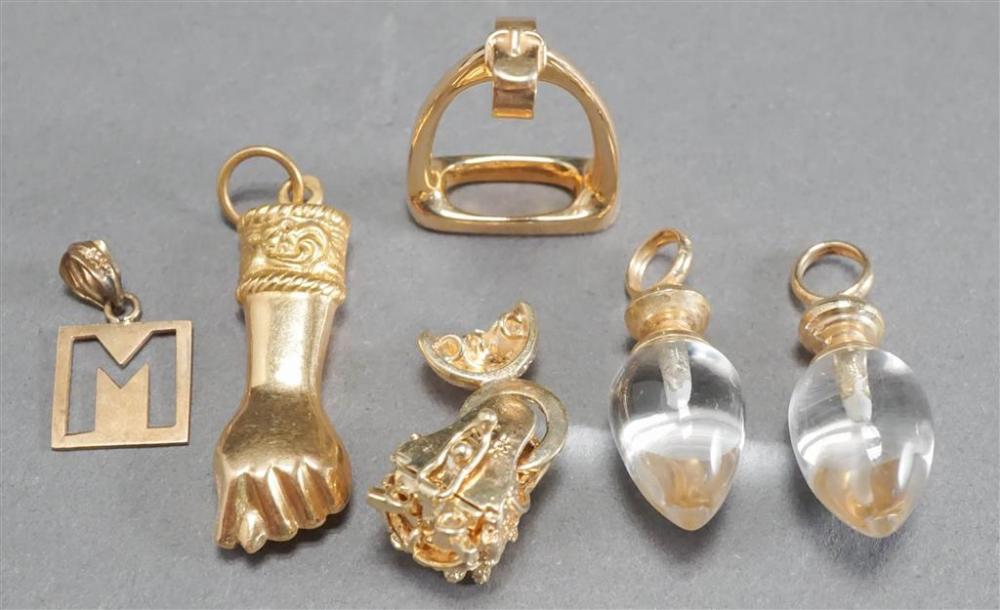 TWO 14-KARAT GOLD CHARMS (3.79