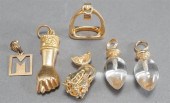 TWO 14-KARAT GOLD CHARMS (3.79