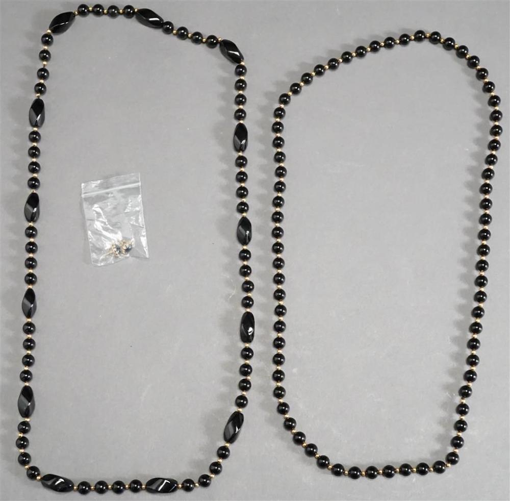TWO 14-KARAT YELLOW-GOLD AND