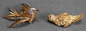 TWO 14-KARAT YELLOW-GOLD AND G