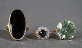 TWO 14-KARAT YELLOW-GOLD AND S