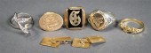 TWO 14-KARAT YELLOW-GOLD RINGS