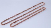 TWO 14-KARAT YELLOW-GOLD TWIST