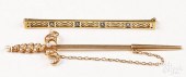 TWO 14K GOLD PINSTwo 14K gold