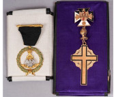 TWO 14K MASONIC/KNIGHTS TEMPLA