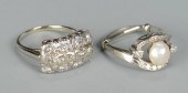 TWO 14K VINTAGE DIAMOND RINGST