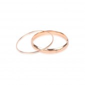 TWO 14K YELLOW GOLD BANGLESTWO