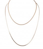 TWO 14K YELLOW GOLD CHAIN NECK