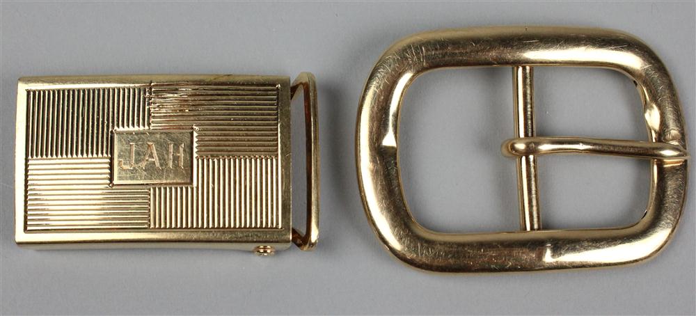 TWO 14K YELLOW GOLD GENTLEMAN'S