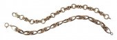 TWO 14KT. FANCY LINK BRACELETS