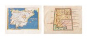 TWO 16TH C. MAPS, 1 INDIA & PA
