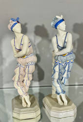 TWO 17" TALL RUDDOLF PODANY AU
