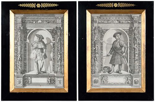 TWO 17TH CENTURY PRINTS AFTER
