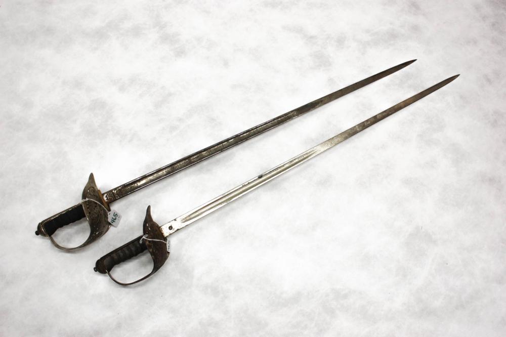 TWO 1897 PATTERN BRITISH SWORDS,