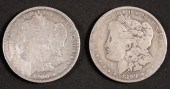 TWO 1899 & 1900 MORGAN SILVER