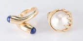 TWO 18K FASHION RINGS1st item: