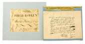 TWO 18TH C. AMERICAN DOCUMENTS