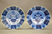 TWO 18TH C. DELFT CHARGERSTwo