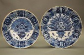 TWO 18TH C. DELFT CHARGERSTwo