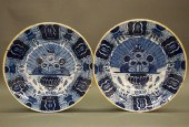 TWO 18TH C. DELFT CHARGERSTwo