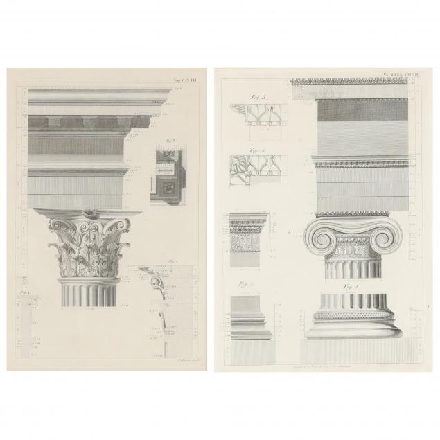 TWO 18TH CENTURY ARCHITECTURAL