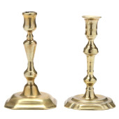 TWO 18TH CENTURY ENGLISH BRASS
