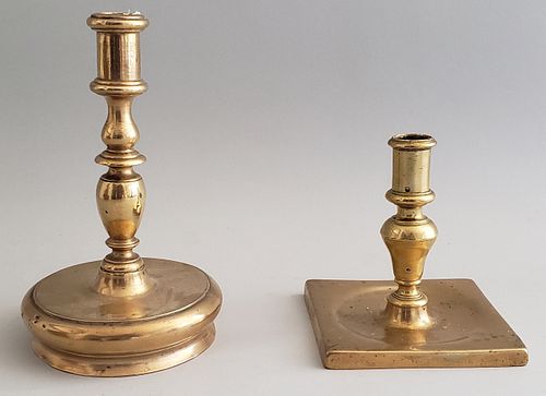 TWO 18TH CENTURY ENGLISH BRASS