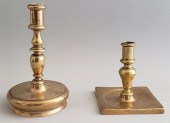 TWO 18TH CENTURY ENGLISH BRASS