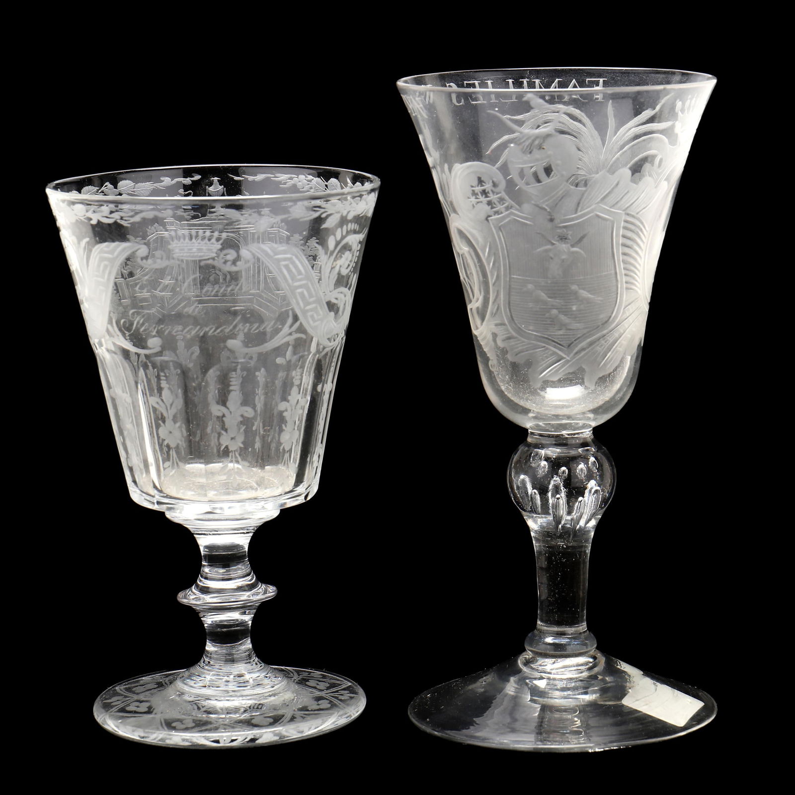 TWO 18TH CENTURY ENGRAVED