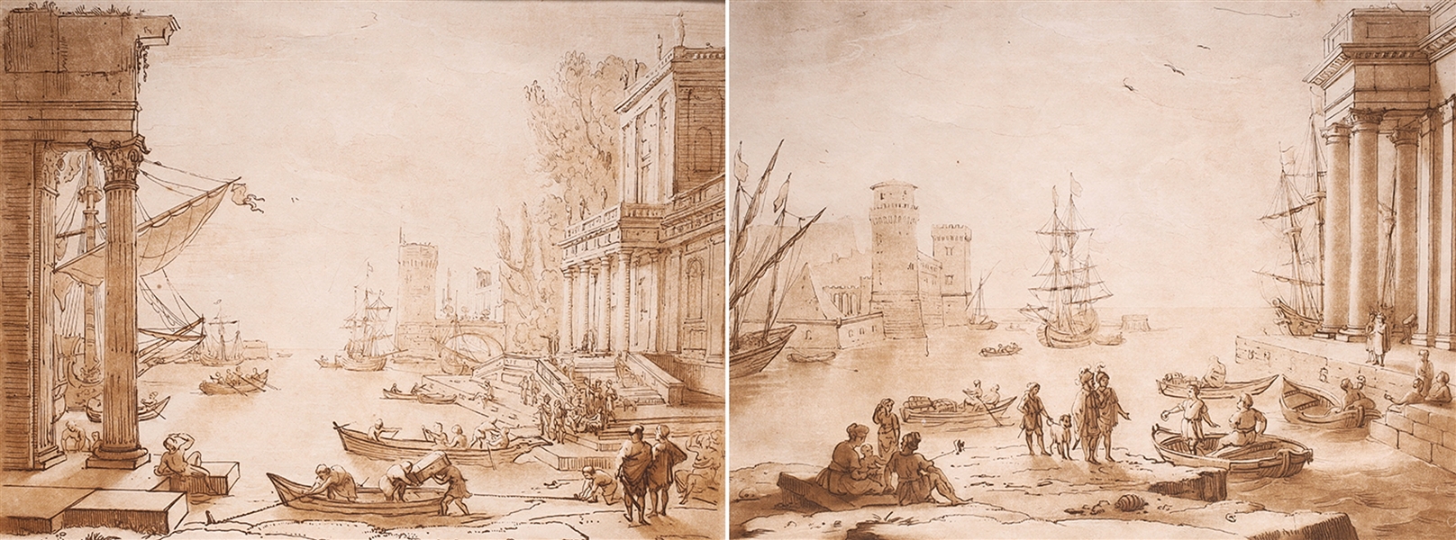 Two 18th century framed etchings