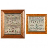 TWO 18TH CENTURY NEEDLEWORK SA