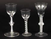 Two 18th Century wine glasses