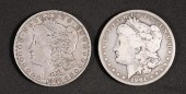 TWO 1901 MORGAN SILVER DOLLARS