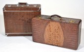 TWO 1930'S SUITCASES, 1 BY WHE