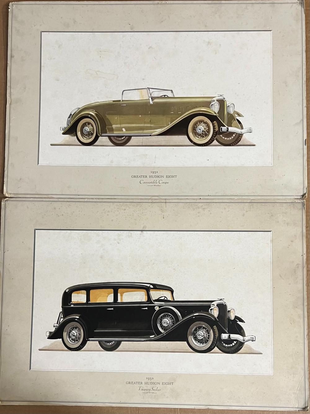 TWO 1932 HUDSON GREATER EIGHT